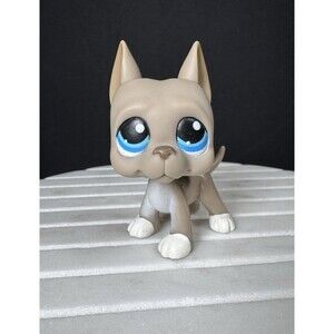 Authentic Littlest Pet Shop #184 Great Dane Dog / Original Hasbro LPS 2006